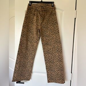 American Eagle Outfitters Leopard Print Chinos